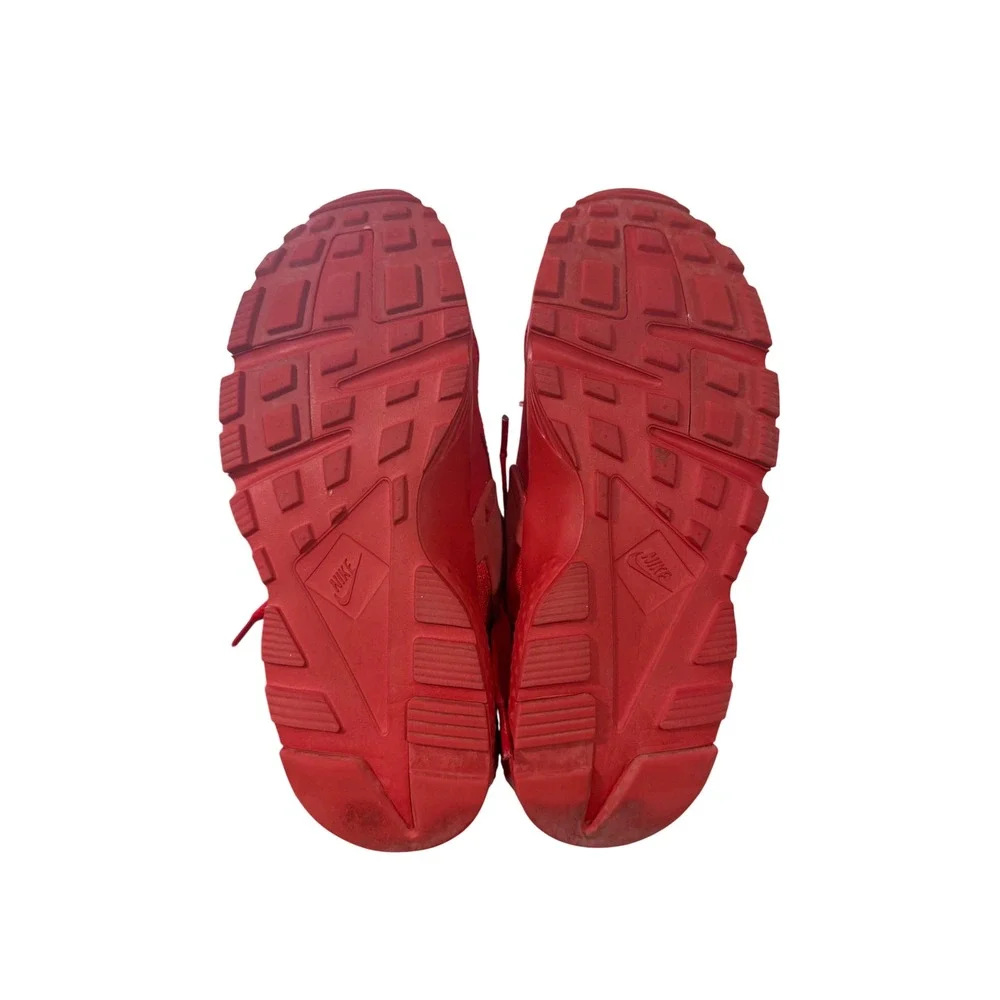 Nike Air Huarache Run Triple Red Kids Sneakers 654275-600 Size 6Y